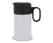 RVS fles met dop die als beker fungeert 250ml kleur wit
