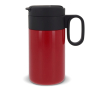 RVS fles met dop die als beker fungeert 250ml kleur rood
