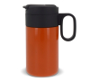 RVS fles met dop die als beker fungeert 250ml kleur oranje