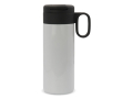 RVS fles met dop die als beker fungeert 400ml kleur wit
