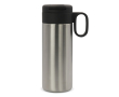 RVS fles met dop die als beker fungeert 400ml kleur zilver