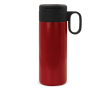 RVS fles met dop die als beker fungeert 400ml kleur rood