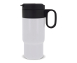 RVS fles met dop die als beker fungeert 300ml kleur wit