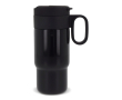 RVS fles met dop die als beker fungeert 300ml kleur zwart