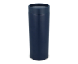 RVS thermosbeker to-go met 360° lekvrije deksel 400 ml kleur donkerblauw