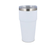 Thermosbeker met keramisch binnenwerk en transparant deksel 500 ml kleur wit