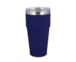 Thermosbeker met keramisch binnenwerk en transparant deksel 500 ml kleur donkerblauw