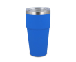 Thermosbeker met keramisch binnenwerk en transparant deksel 500 ml kleur blauw