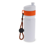 BPA-vrije sportfles met kleuraccent en riem 500ml kleur oranje