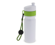 BPA-vrije sportfles met kleuraccent en riem 500ml kleur lichtgroen