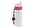 BPA-vrije sportfles met kleuraccent en riem 500ml kleur roze