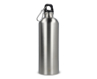 Fles van gerecycled roestvrij staal in metallic kleuren 750 ml kleur zilver