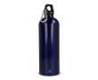 Fles van gerecycled roestvrij staal in metallic kleuren 750 ml kleur donkerblauw