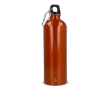 Fles van gerecycled roestvrij staal in metallic kleuren 750 ml kleur oranje