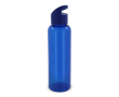 RPET fles in transparante kleuren met geometrisch handvat 600ml kleur donkerblauw