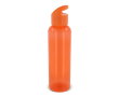 RPET fles in transparante kleuren met geometrisch handvat 600ml kleur oranje
