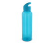 RPET fles in transparante kleuren met geometrisch handvat 600ml kleur turkoois