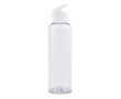Transparante RPET fles met gekleurd geometrisch handvat 600ml kleur doorzichtig wit