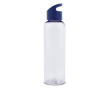 Transparante RPET fles met gekleurd geometrisch handvat 600ml kleur doorzichtig blauw