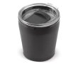 Dubbelwandige RVS beker geschikt voor koffiemachines 180ml kleur zwart