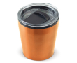 Dubbelwandige RVS beker geschikt voor koffiemachines 180ml kleur oranje