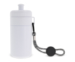 Witte BPA-vrije bidon met draagkoord 500ml kleur wit