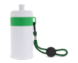 Witte BPA-vrije bidon met draagkoord 500ml kleur groen