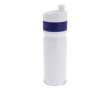 BPA-vrije sportbidon met gekleurde rand, gemaakt in de EU 750ml kleur donkerblauw