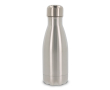 Dubbelwandige RVS fles met zilveren dop 260ml kleur zilver
