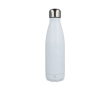 Lekvrije thermosfles van gerecycled roestvrij staal 500 ml kleur wit