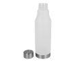 Herbruikbare RPET fles met lekvrije dop en frosted afwerking 600 ml kleur wit