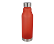 Herbruikbare RPET fles met lekvrije dop en frosted afwerking 600 ml kleur rood