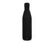Fles van gerecycled roestvrij staal met logo 750 ml kleur zwart