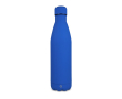 Fles van gerecycled roestvrij staal met logo 750 ml kleur blauw