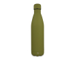 Fles van gerecycled roestvrij staal met logo 750 ml kleur olijfgroen