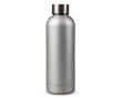 Dubbelwandige RVS fles met matte afwerking 500ml kleur zilver