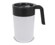 Dubbelwandige RVS mok met capaciteit van 400ml kleur wit