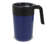 Dubbelwandige RVS mok met capaciteit van 400ml kleur donkerblauw