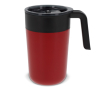 Dubbelwandige RVS mok met capaciteit van 400ml kleur donkerrood