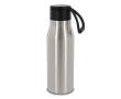Matte RVS fles met koord 600ml kleur zilver