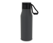 Matte RVS fles met koord 600ml kleur donkergrijs