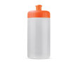 BPA-vrije sportbidon van bioplastic, gemaakt in de EU 500ml kleur doorzichtig oranje