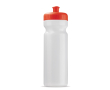 Sportbidon van organisch plastic, gemaakt in de EU 750ml kleur doorzichtig rood
