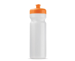 Sportbidon van organisch plastic, gemaakt in de EU 750ml kleur doorzichtig oranje