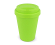 Felle kleuren herbruikbare plastic takeaway beker 250ml kleur limoen groen