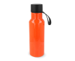 RPET fles met gekleurde rubberen draaggreep 600ml kleur oranje