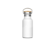 Dubbelwandige thermosfles met poedercoating en draaggreep 350ml kleur wit