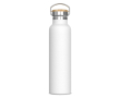 Dubbelwandige thermosfles met poedercoating en draaggreep 650ml kleur wit