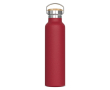 Dubbelwandige thermosfles met poedercoating en draaggreep 650ml kleur donkerrood