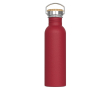 RVS lekvrije fles met poedercoating 750 ml kleur donkerrood